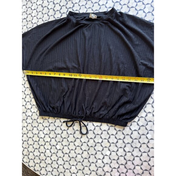 One A Day Black Drawstring Dolman Top – Size Medium - Picture 7 of 9